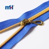0222-5a-2 #5 open end gold teeth zipper