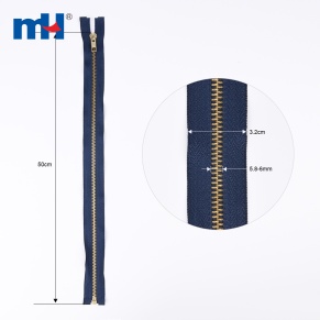 50cm metal zipper