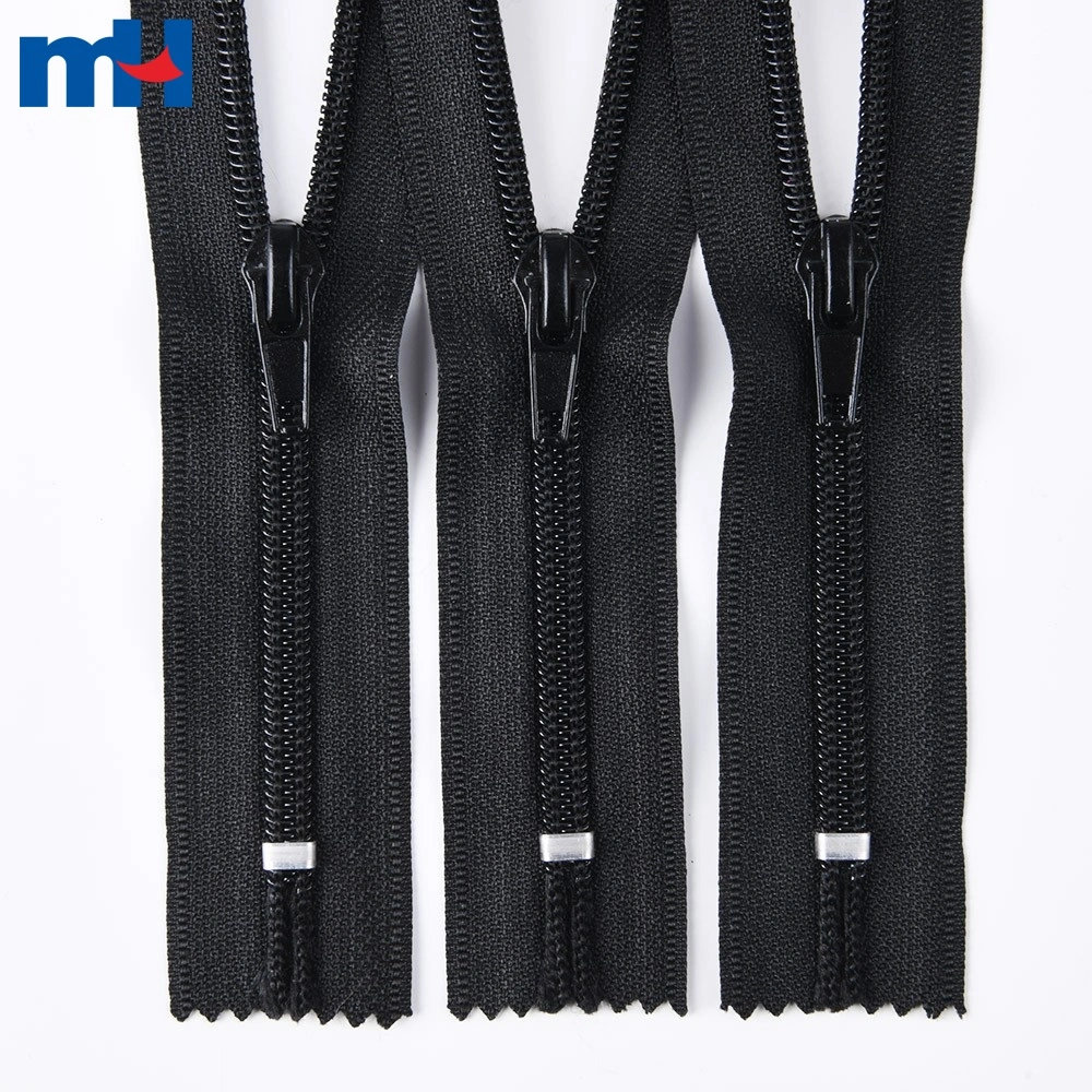 chi！m.u JAPONESS RIB S/P L/P MH Wholesale Supplier #7 Nylon Coil Zipper Closed Bottom