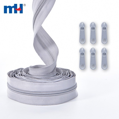 #8 Nylon Zipper Long Chain