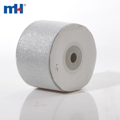 50mm ruban de paillettes d'argent