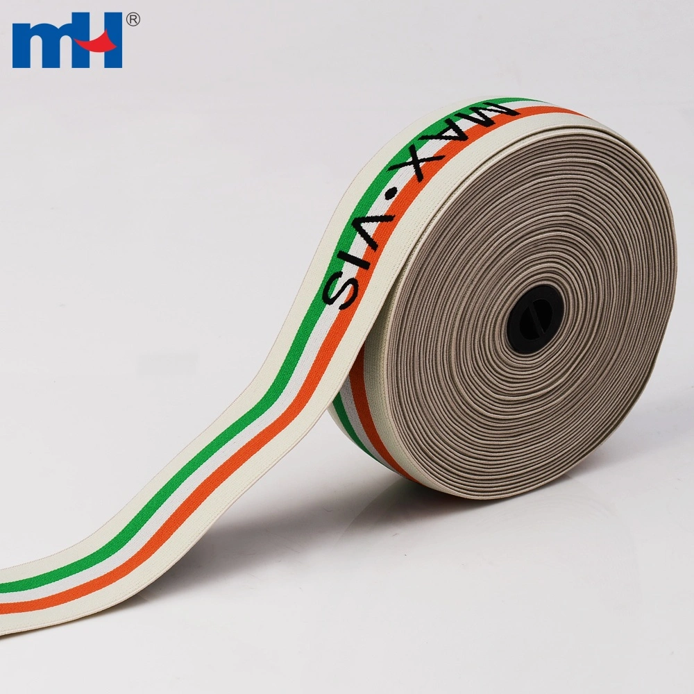 Customized Logo Woven Jacquard Elastic Band Manufacturer