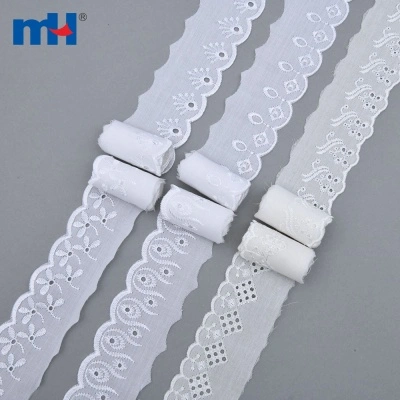 Polycotton Broderie Anglaise T/C Lace Trim