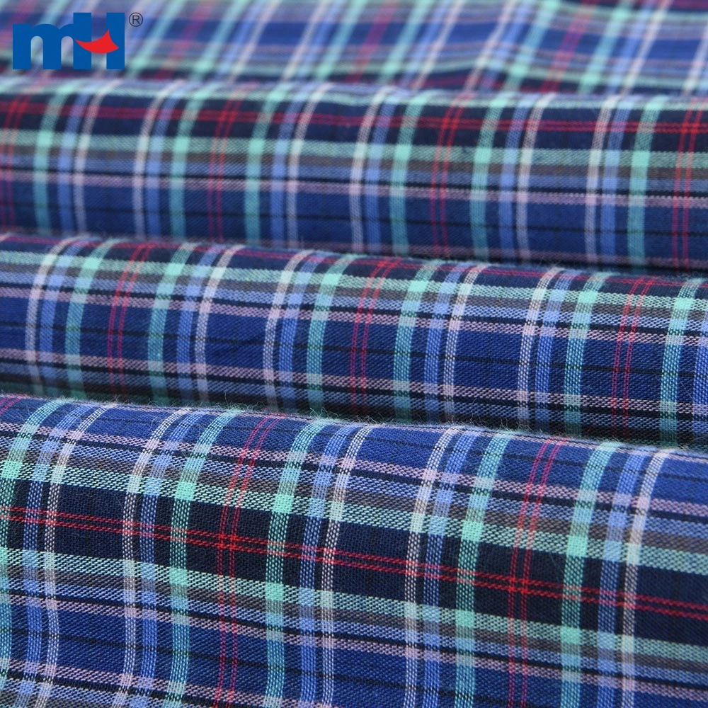 100 Cotton Gingham Plaid School Uniform Fabric Material