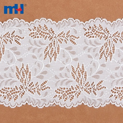 Bordure en dentelle de nylon extensible