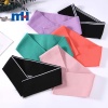 Rib Knit Fabric Polo Shirt Collar