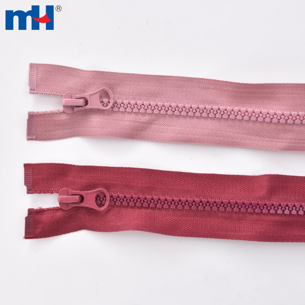 Resin Zipper in Various Color for Apparel