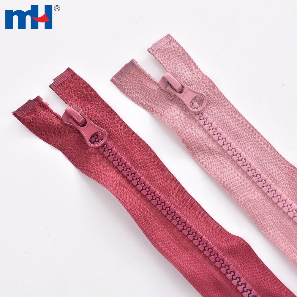 Resin Zipper in Various Color for Apparel