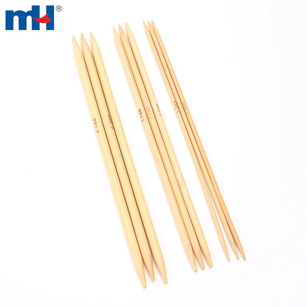 3mm 5mm 6mm 25cm Bamboo Double Pointed Knitting Needles