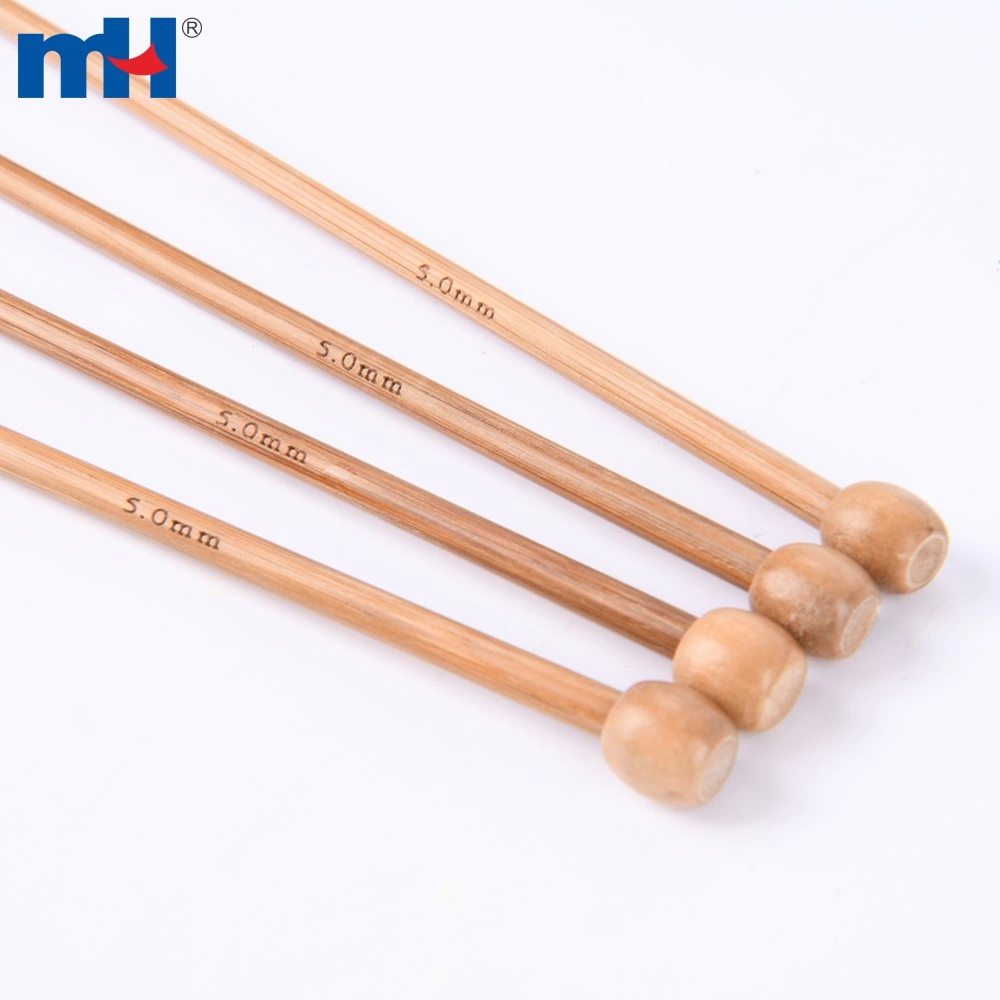 5mm Short Bamboo Knitting Needles (25cm)