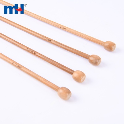 5mm Bamboo Single Pointed Knitting Needles