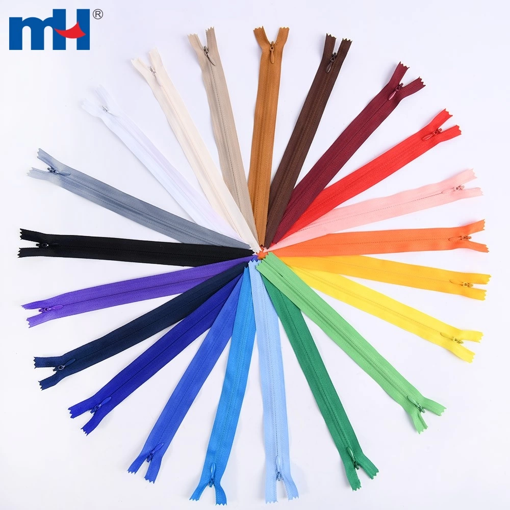 Nylon 3# Invisible Zippers (12-20 inch )Tailor Sewing Craft 10 pcs (20  colors)