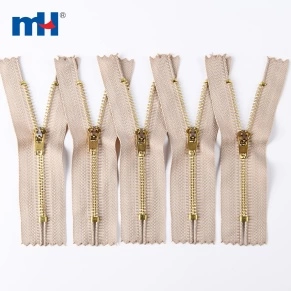 4YG Double Lock Brass Zipper