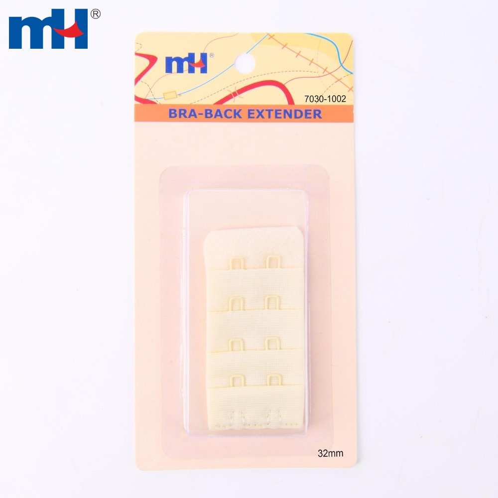 Narrow White Bra Back Extender for Lingerie or Underwear