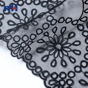 Chinlon Mesh Embroidered Lace for Underwear
