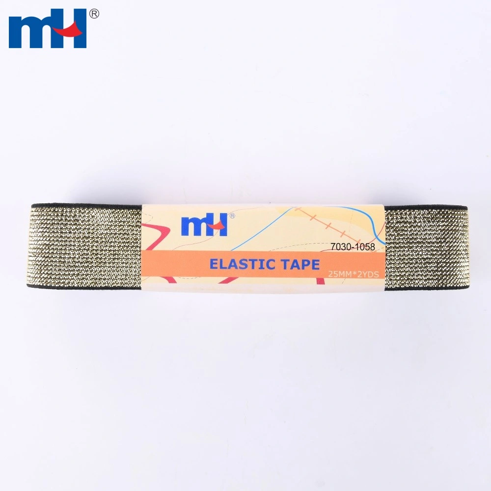 7030-1058-Elastic Woven Tape with Assorted Colors