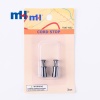 Single Flat Gunmetal Cord Stop
