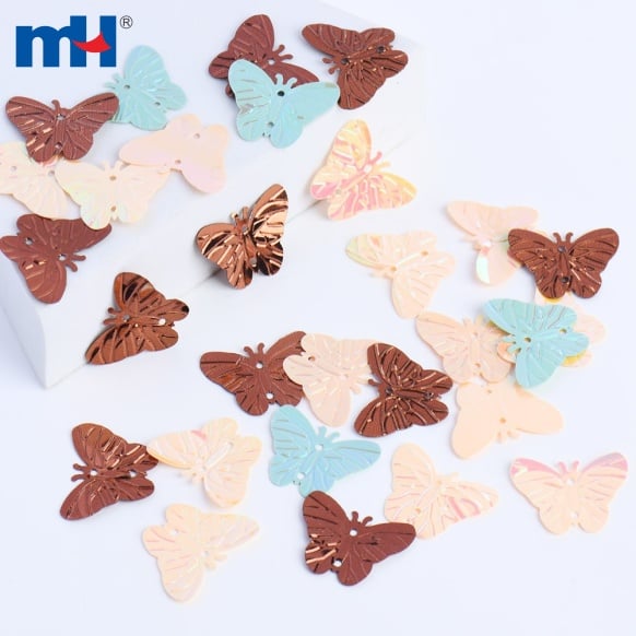 Lentejuelas de mariposa en varios colores