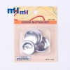 Aluminum Cover Button Kit with Assorted Sizes