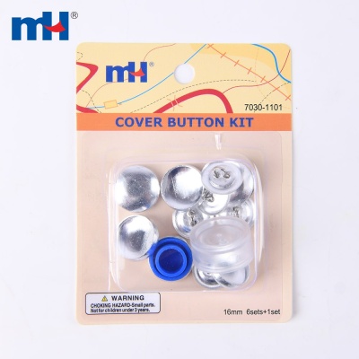 Aluminum Cover Button Kit with a model