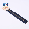 C/E 20cm Navy Brass Zipper