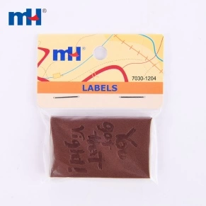 Leather Labels with Embossed Patterns
