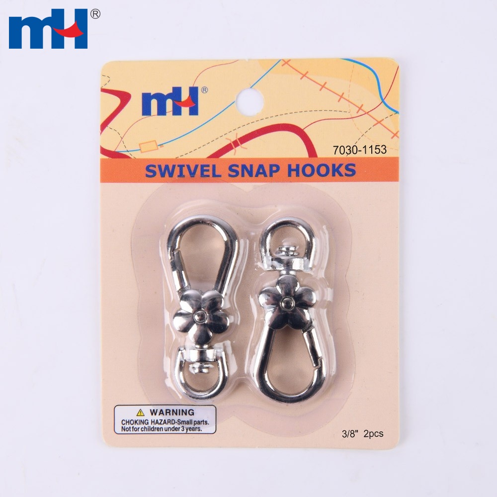 アクセサリー S Swivel Snap Hooks with D Rings for Keychain and Handbag