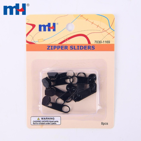 7030-1169-Zipper Slider in Black Nickel