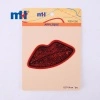 Apliques de labios rojos