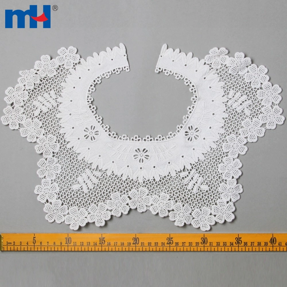 OffWhite Guipure Lace Neck Applique