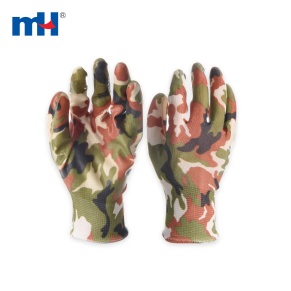Camouflage Nitrile Coated Work Gloves