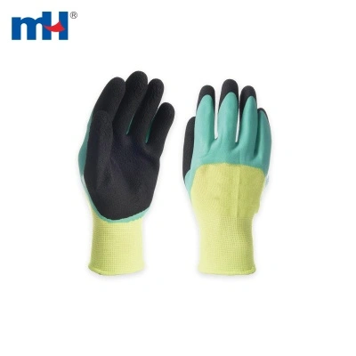 Guantes de trabajo con revestimiento de látex de doble inmersión