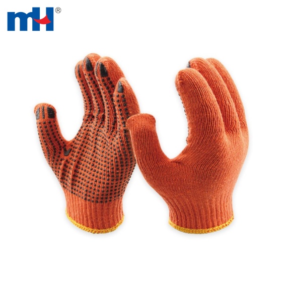 19NU-0023-PVC Grip Dots Working Gloves