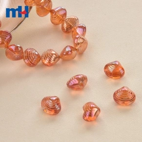 Perles de verre en cristal de coquillage