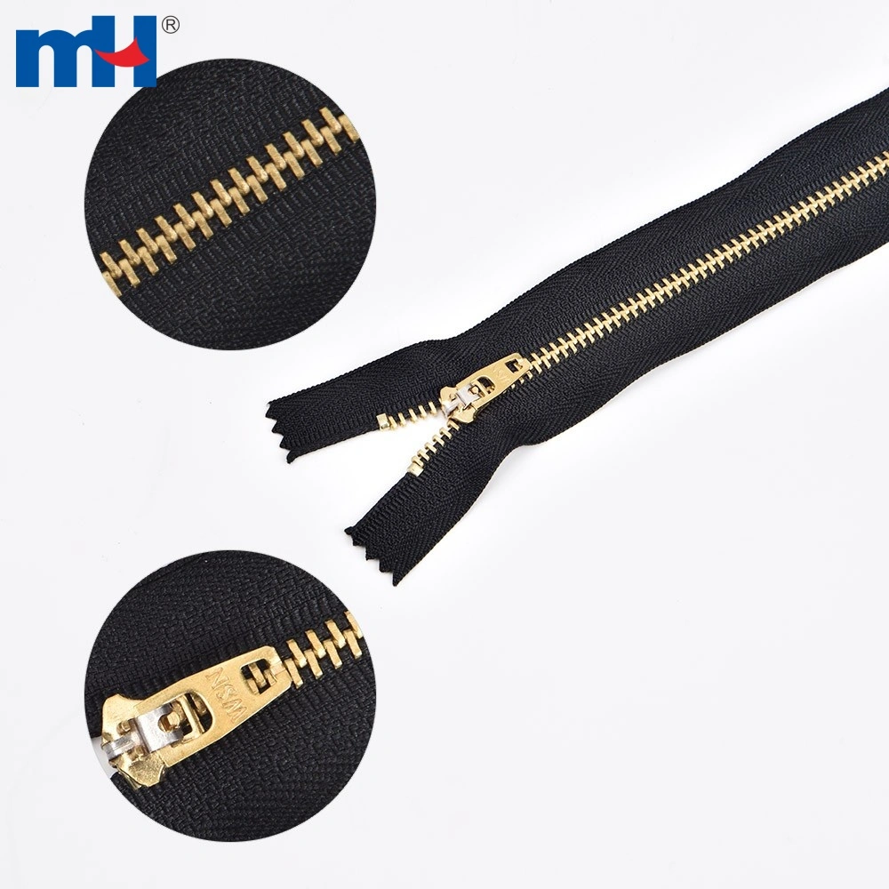 4YG Brass Zipper for Purses and Handbags