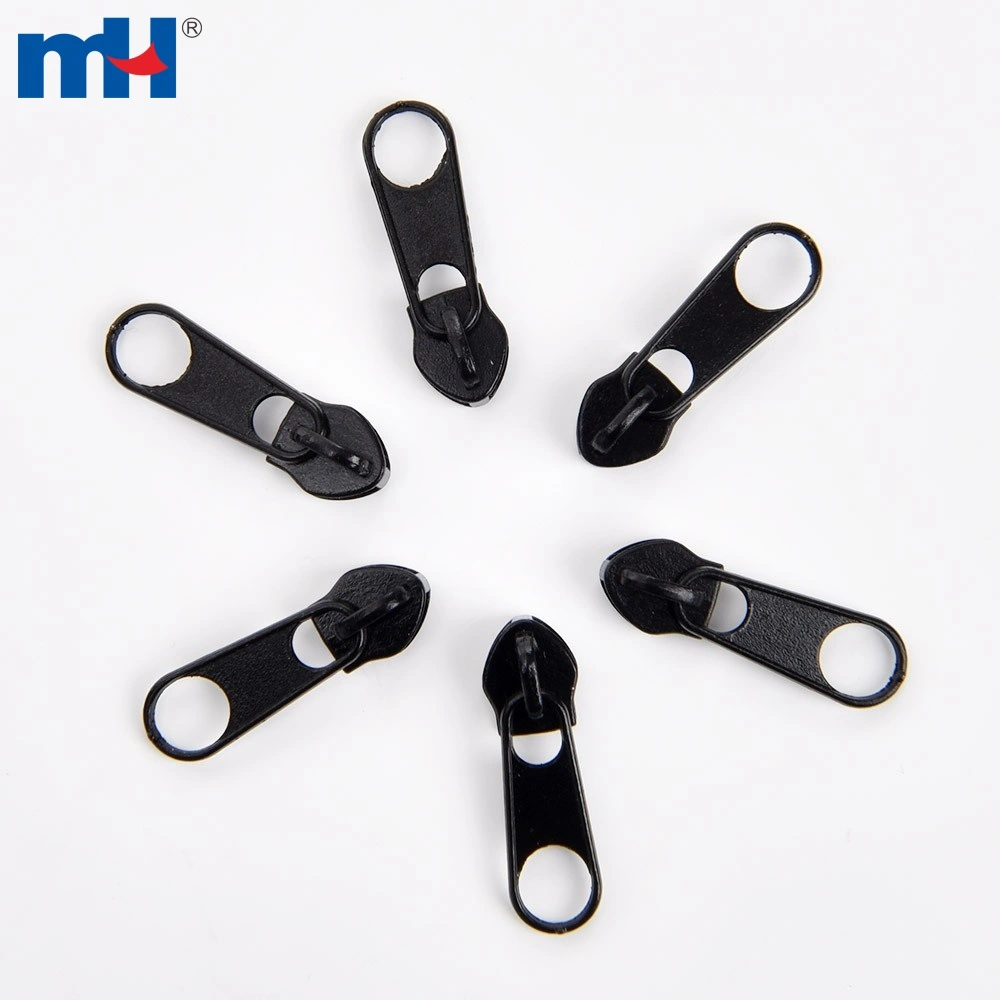 #5 white zipper slider