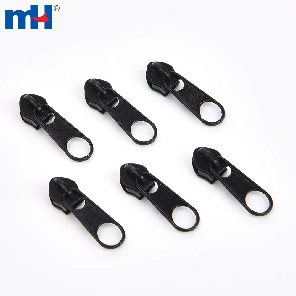 #5 white zipper slider