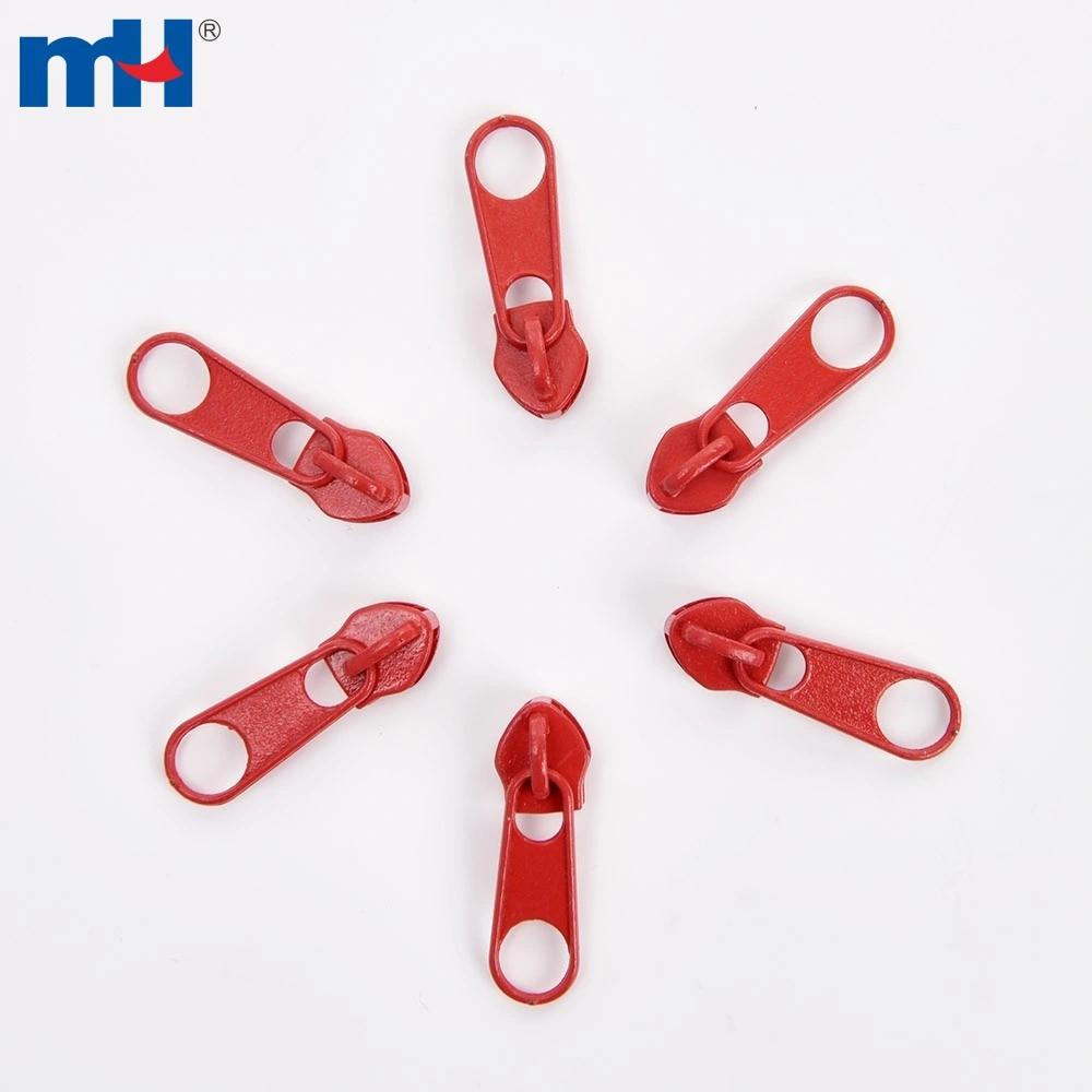 #5 red zipper slider