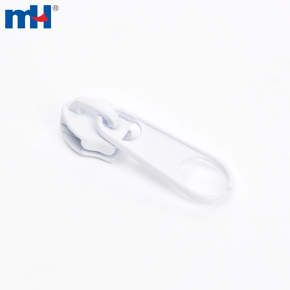 #5 white zipper puller