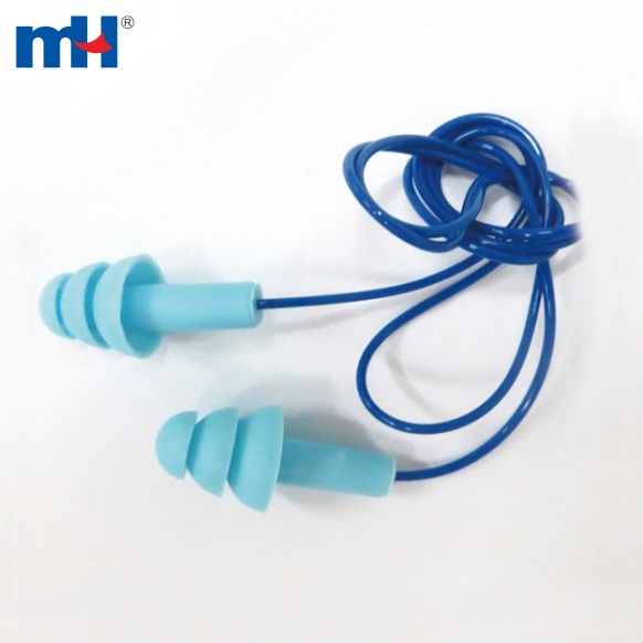 19NJ-7052-Tapones auditivos con cordones para atenuación de sonido