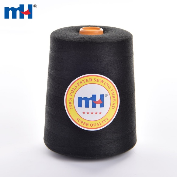 hilo de coser de poliéster negro-TKT50-5000m-(1)