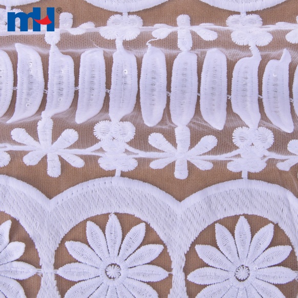 CY202204-Mesh Embroidered Lace Fabric