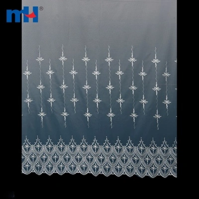 Organza Curtain Fabric with Mesh Backing