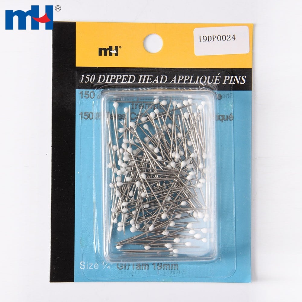 0.6*19mm Dipped Head Applique Pins for Sewing Projects