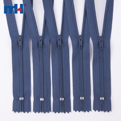 #3 Closed End Pin Lock Nylon Zippers