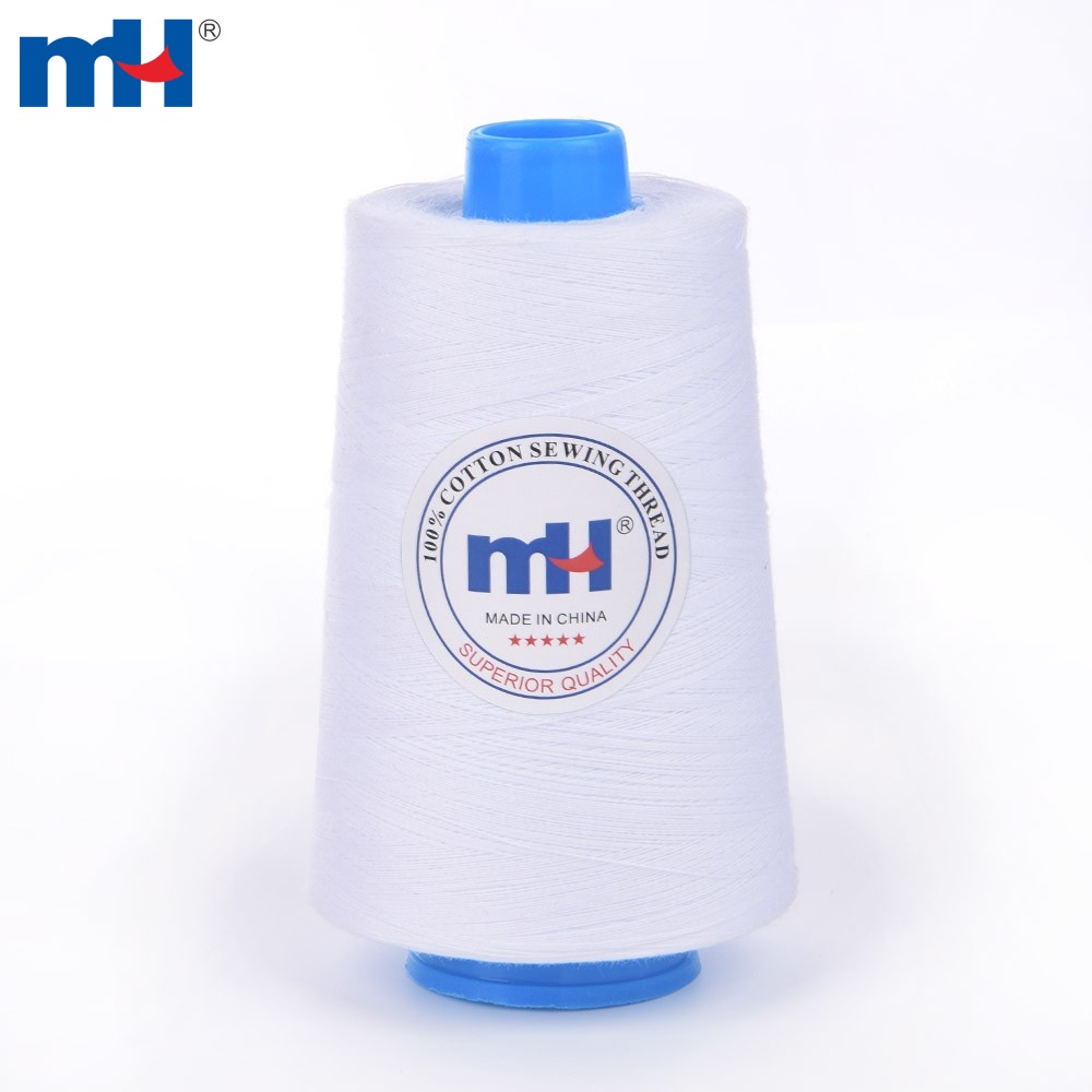 Long Staple Mercerized 100% Cotton Sewing Thread Cone