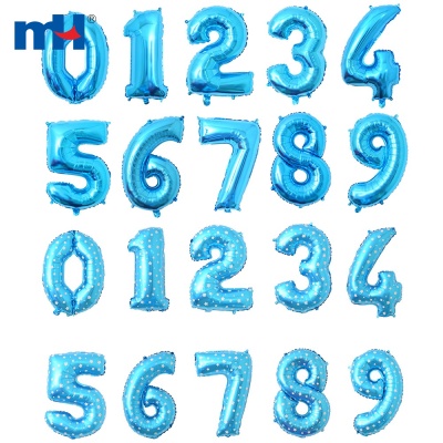 Ballons numérotés en aluminium de 32 pouces