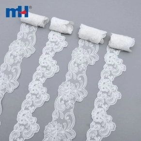 Bridal Lace Trim on Organza