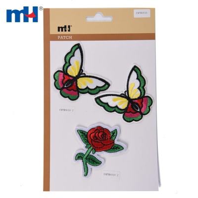 Butterfly and Flower Patches Applique