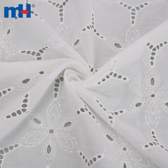 M025463-Embroidered Floral Lace Fabric